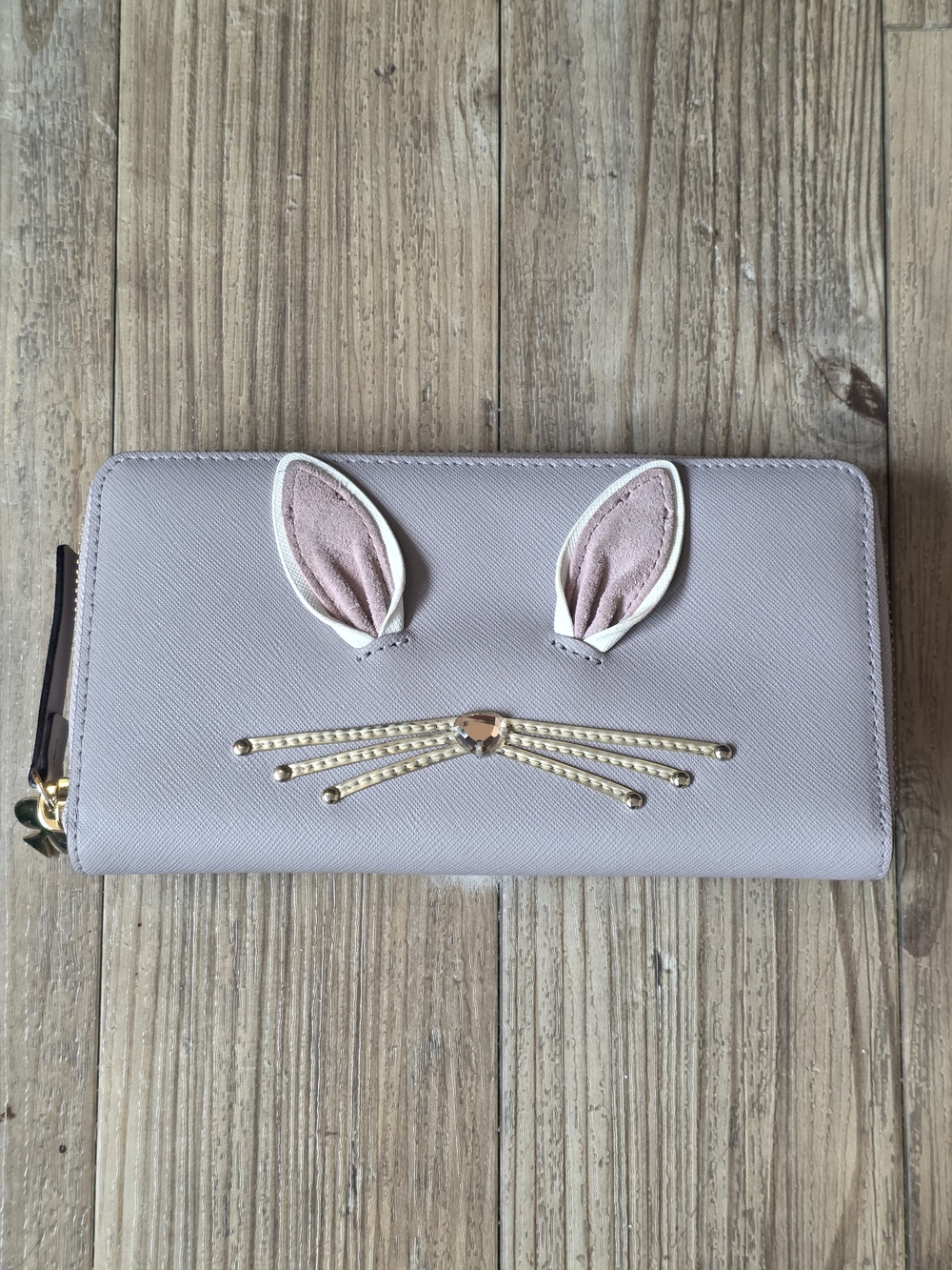 Kate Spade Novelty "Hop To It" Rabbit Neda Wallet